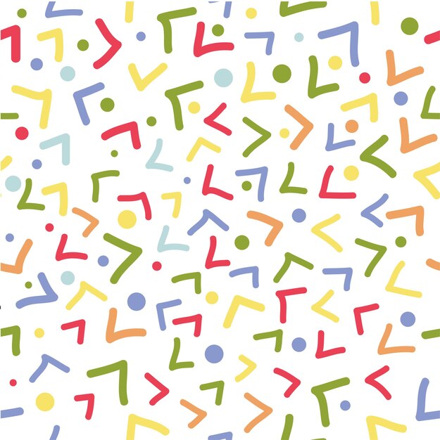 Vector simple Doodle Vector de patrones sin fisuras Half Square y punto para el fondo, papel de embalaje de banner, etc.