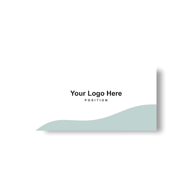 vector simple tarjeta de visita