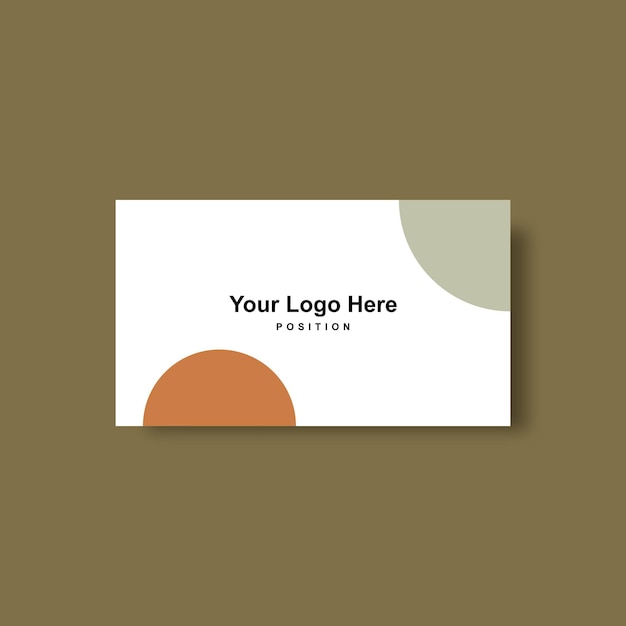 vector simple tarjeta de visita