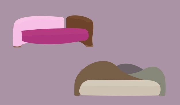 vector de sofá en diferentes estilos