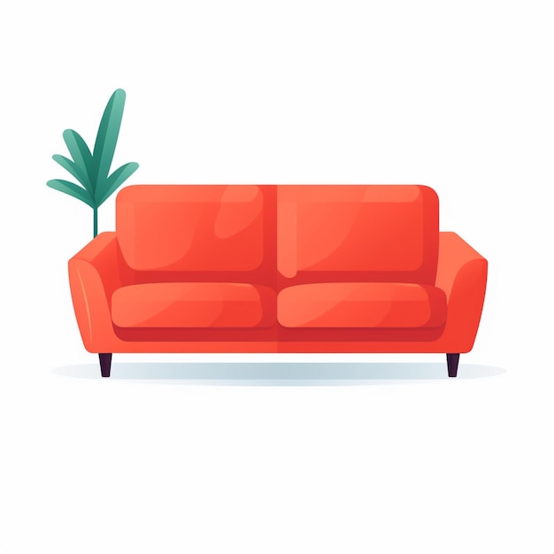 vector, sofá, muebles, asiento, hogar, interior, ilustración, moderno, habitación, aislado, sofá, diseño