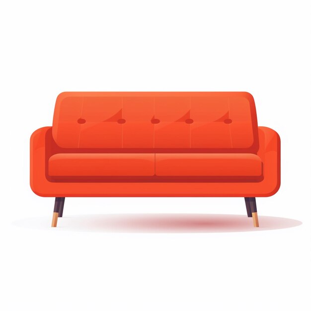 Vector vector, sofá, muebles, asiento, hogar, interior, ilustración, moderno, habitación, aislado, sofá, diseño