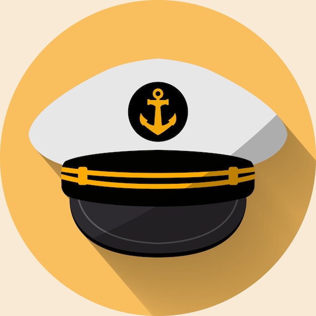 vector de sombrero de marinero
