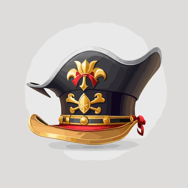 Vector vector de sombreros de pirata