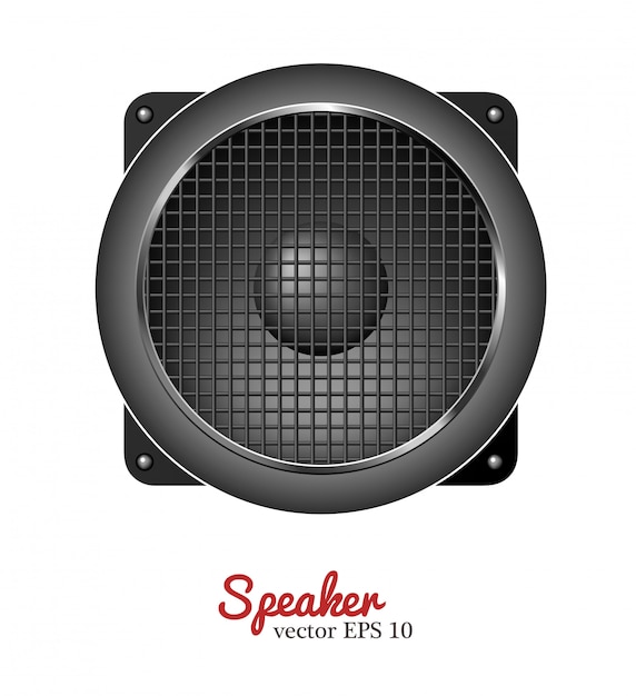 Vector de sonido del altavoz, icono de altavoz