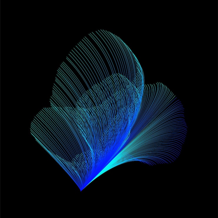 Vector de stock de flor ligera abstracta