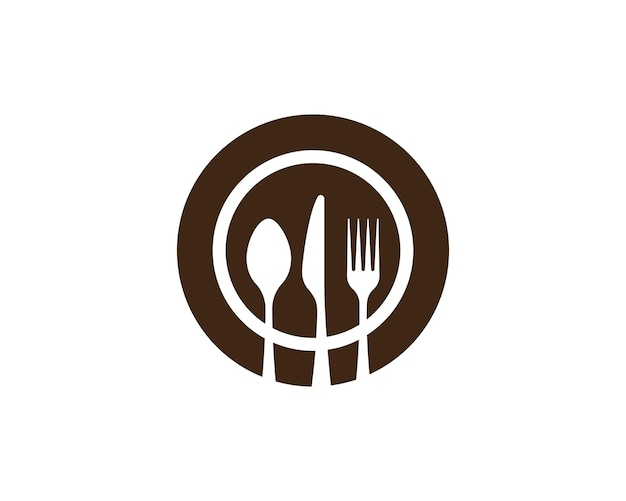 Vector de stock de icono de cubierta de alimentos