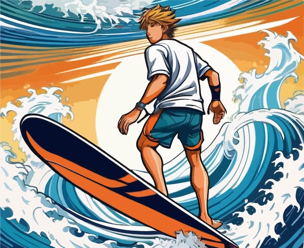 Vector de surf