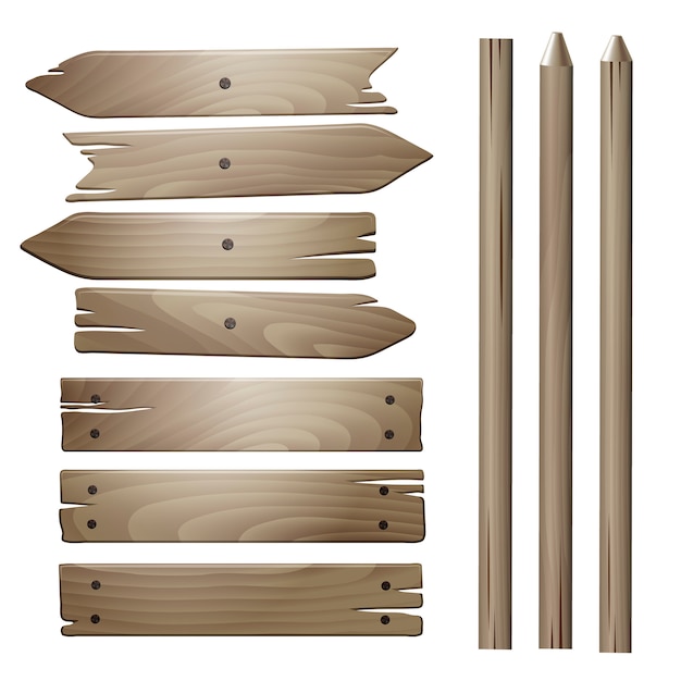 Vector tablones de madera