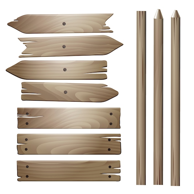 Vector tablones de madera