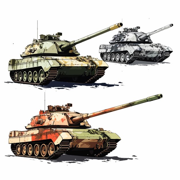 Vector de tanques de combate