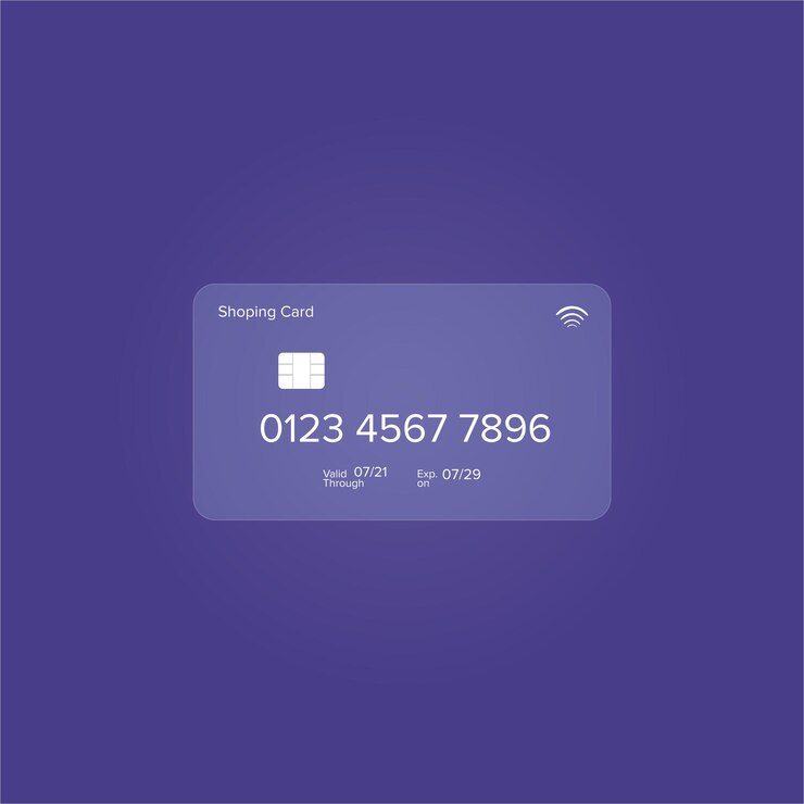 Vector vector de tarjeta de crédito banco de compras o imagen de tarjeta de débito