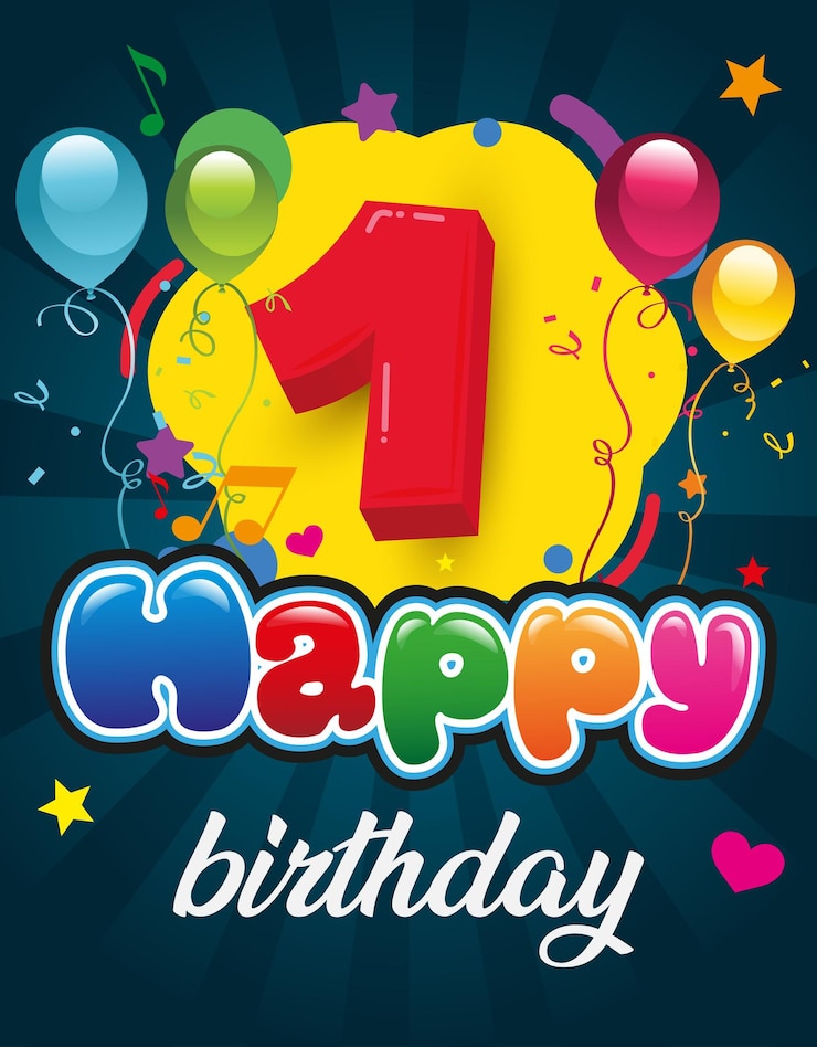 Vector vector tarjeta de cumpleaños feliz1