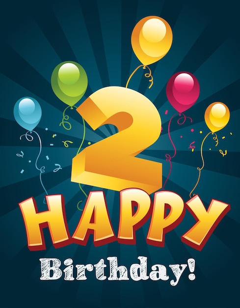 Vector tarjeta de cumpleaños feliz22