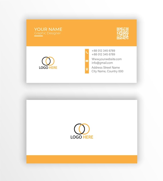 Vector tarjeta de visita moderna creativa