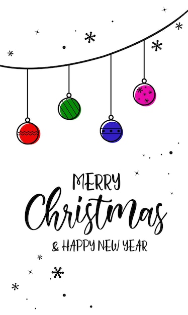 Vector de tarjetas de Feliz Navidad
