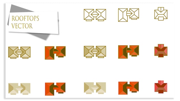Vector de los techos