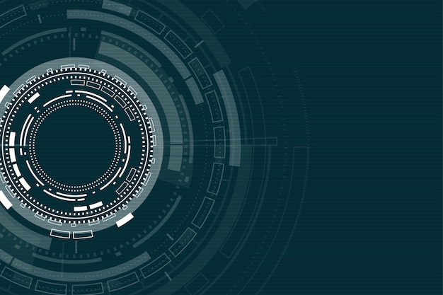 Vector tecnología círculo y fondo de tecnología