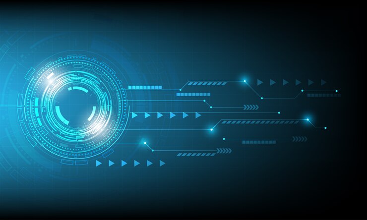 Vector vector tecnología círculo y fondo de tecnología