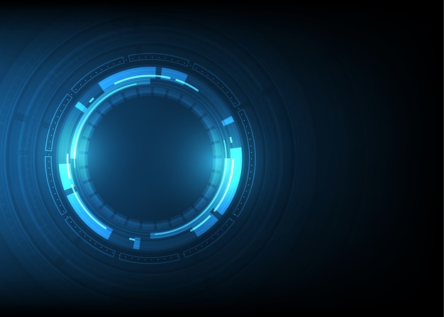 Vector tecnología círculo y fondo de tecnología