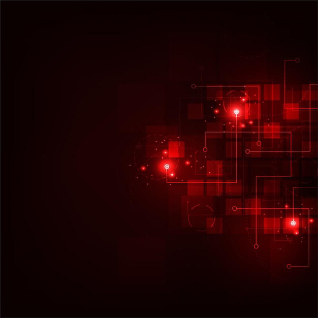 Vector de tecnología de fondo en el concepto de digital.