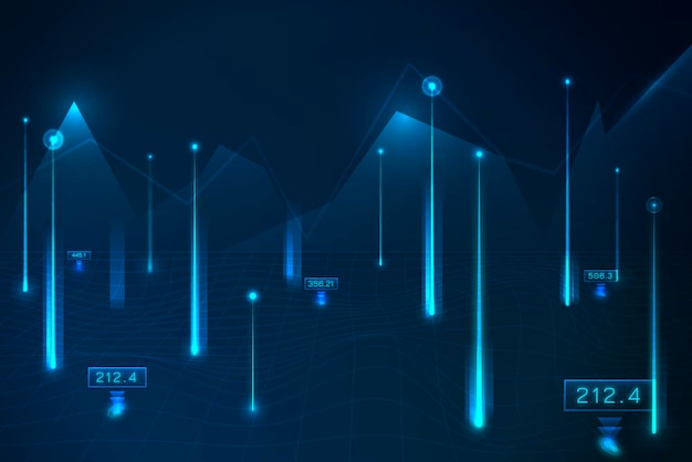 Vector de tecnología de red futurista azul
