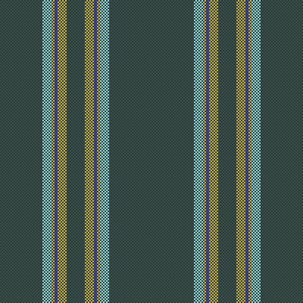 Vector tela sin costuras patrón de líneas textil fondo raya textura vertical