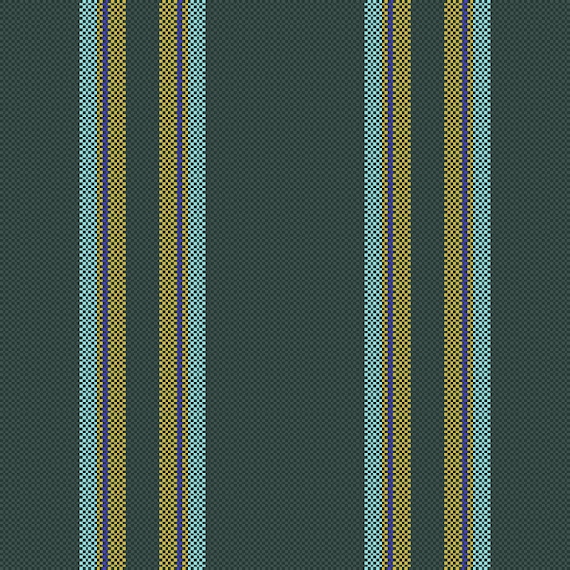 Vector tela sin costuras patrón de líneas textil fondo raya textura vertical