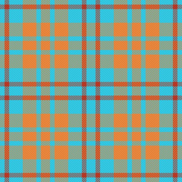 Vector de tela sin costuras Textura de tartán textil Patrón de verificación de fondo a cuadros