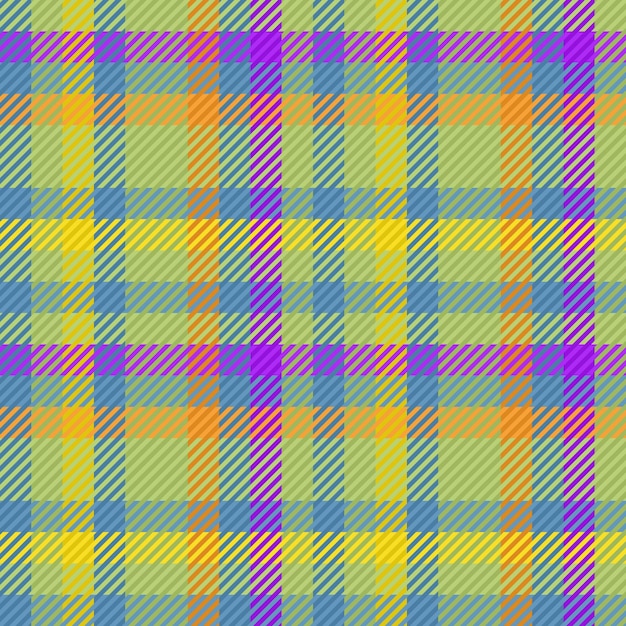 Vector de tela escocesa de fondo de tela sin costura Patrón de textura textil cheque