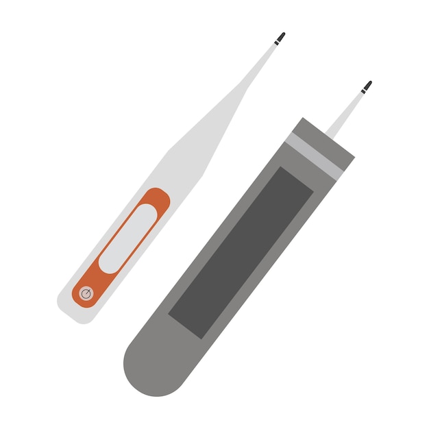 Vector vector del termómetro de los dispositivos médicos