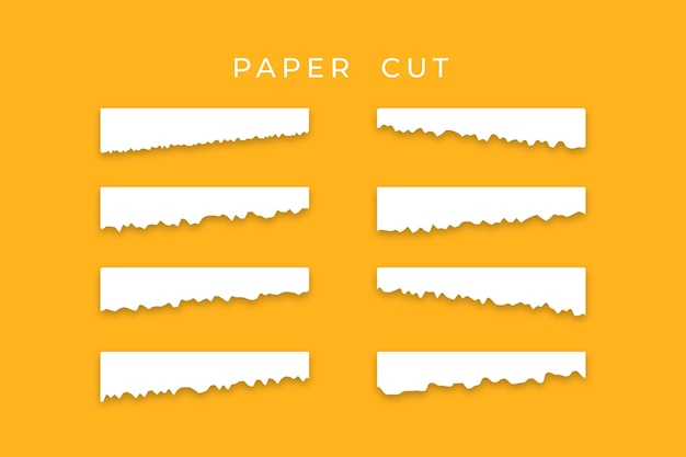 Vector de textura de hojas de papel rasgado rasgado