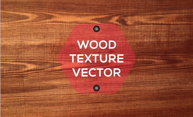 Un vector de textura de madera con un círculo rojo en la parte superior