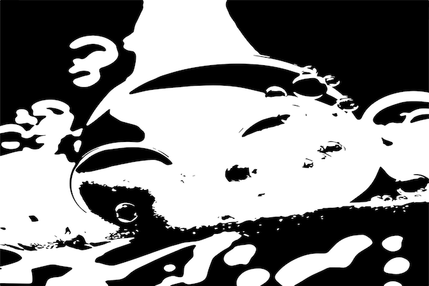 vector de textura negra de las burbujas