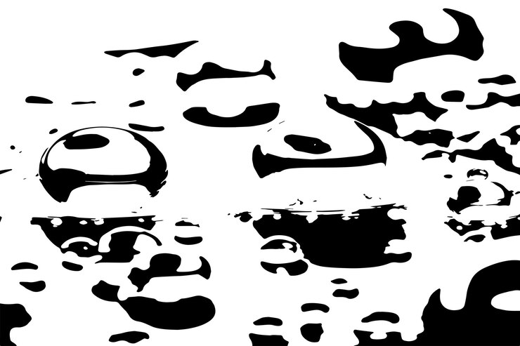 Vector vector de textura negra de las burbujas