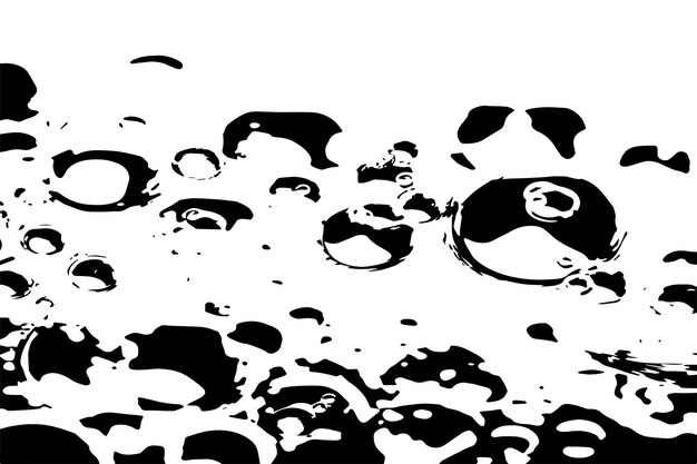vector de textura negra de las burbujas