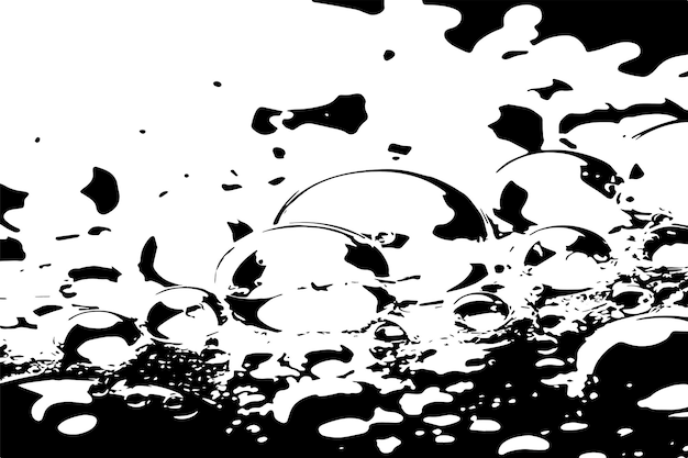 vector de textura negra de las burbujas