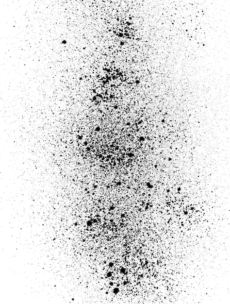 Vector vector de textura de nieve una imagen en blanco y negro de un spray de pintura negra y polvo