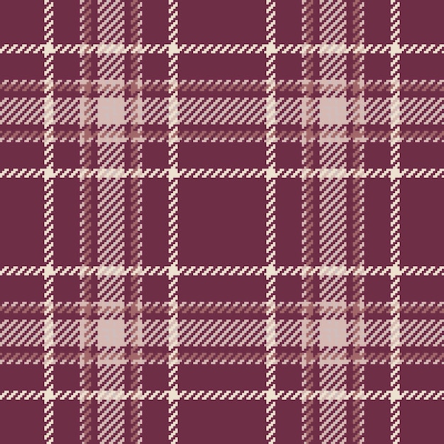 Vector de textura del patrón de fondo de tartan a cuadros con un cheque de textil sin costuras de tela
