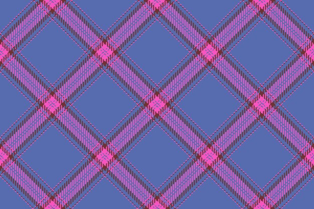 Vector de textura tartán Fondo textil comprobar Tela escocesa patrón sin costuras
