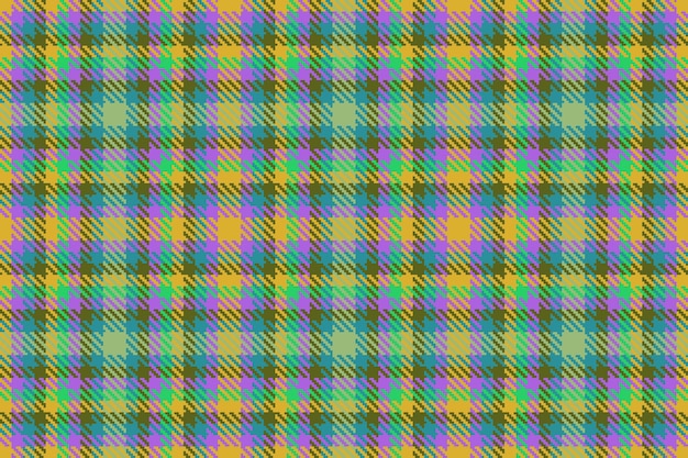 Vector textura textil tela comprobar sin costuras patrón de cuadros de tartán de fondo