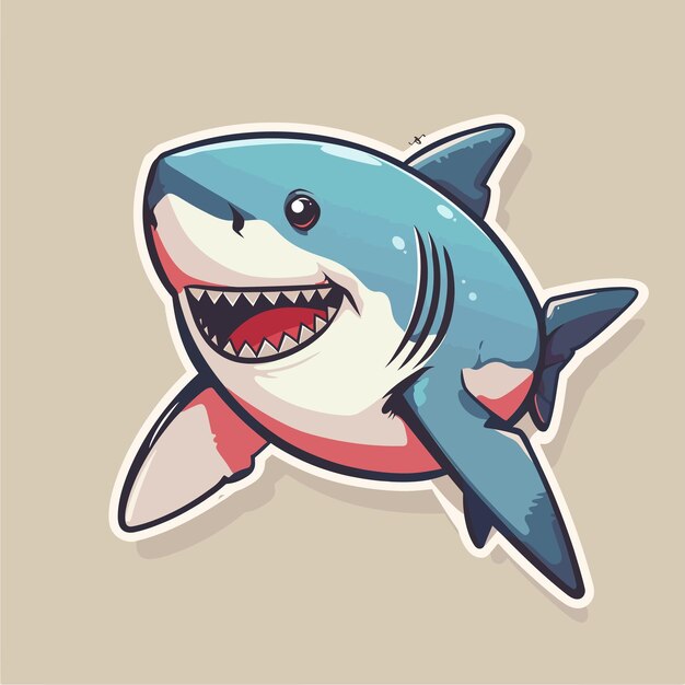 El vector del tiburón es lindo.