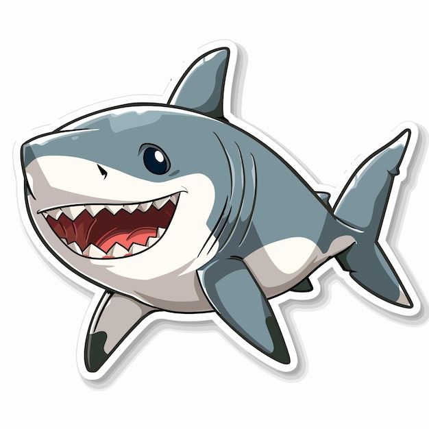 El vector del tiburón es lindo.