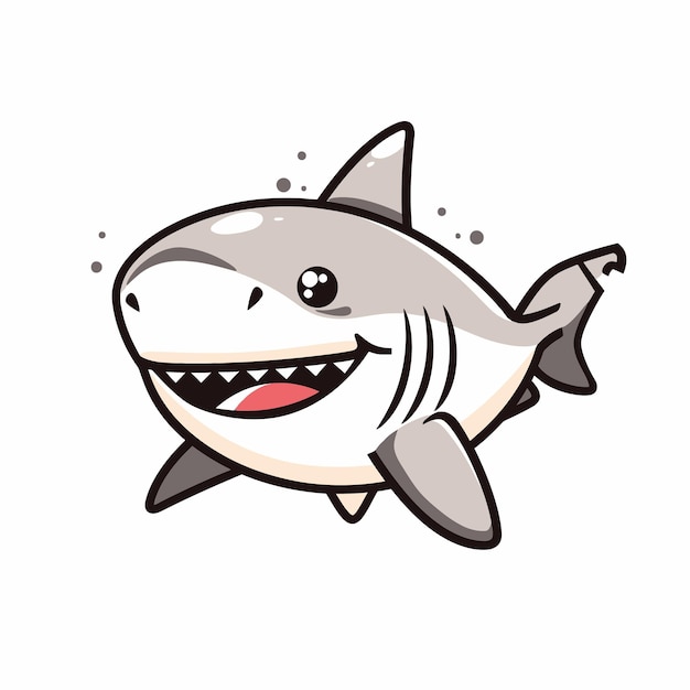 El vector del tiburón es lindo.