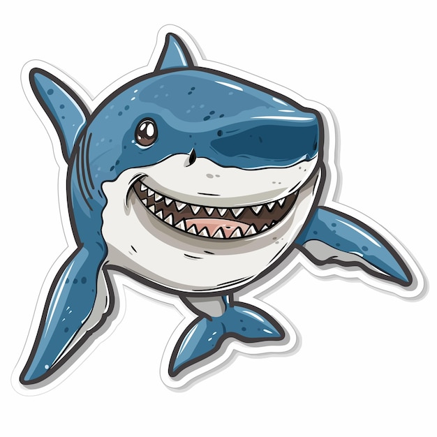 El vector del tiburón es lindo.