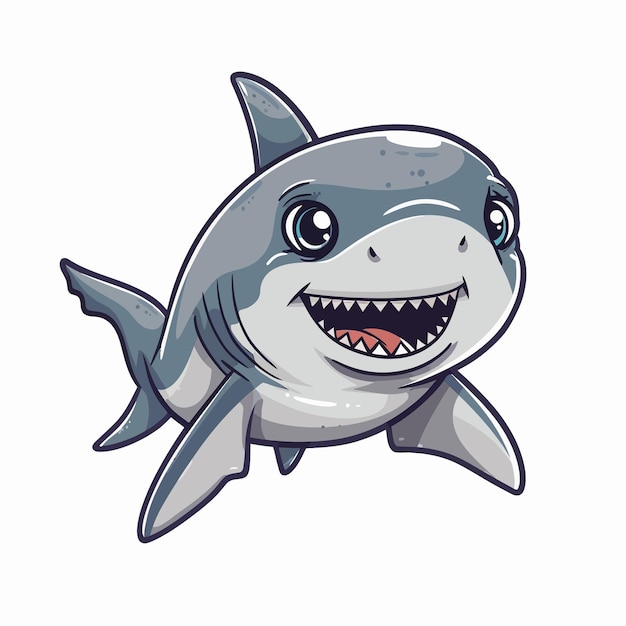El vector del tiburón es lindo.