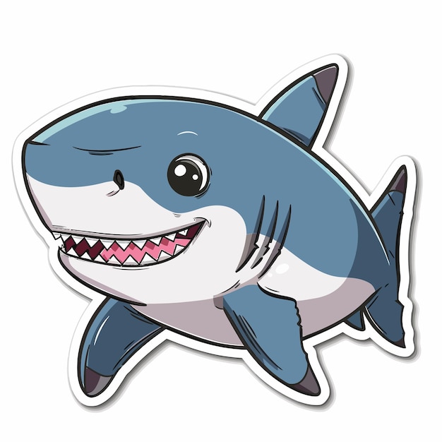 El vector del tiburón es lindo.