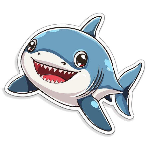 El vector del tiburón es lindo.