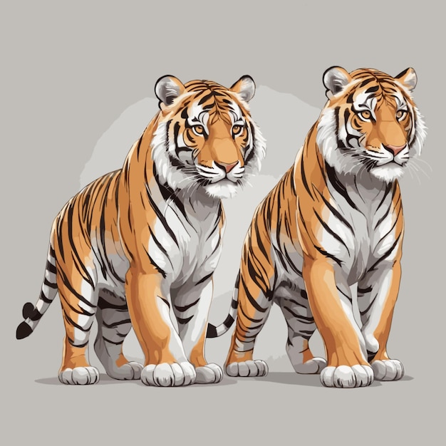 Vector de los tigres