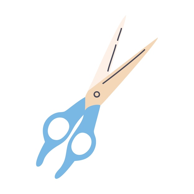 Vector de tijeras aislado en fondo blanco para su diseño de aplicaciones web y móviles